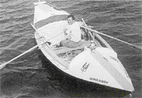 1969 First man to row the Atlantic alone